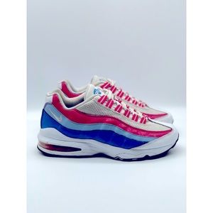 Girls' Nike Air Max '95 LE Blue Pink White Volt